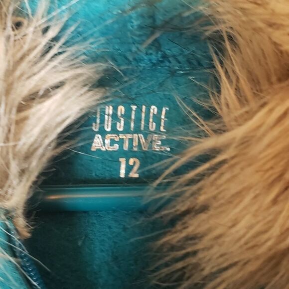 Justice turquoise sweatshirt  - Picture 3 of 3